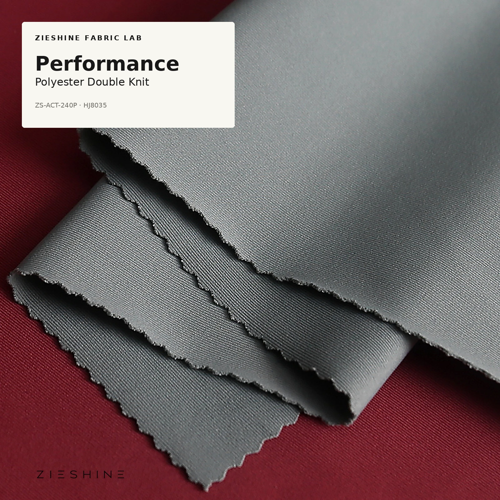 Performance polyester double knit