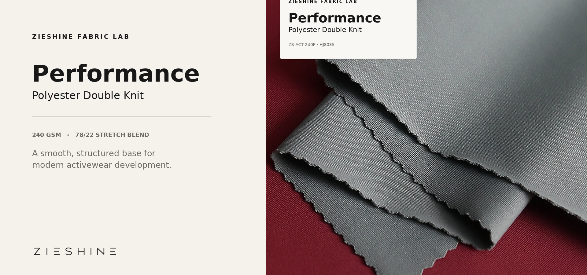 Performance Polyester Double Knit