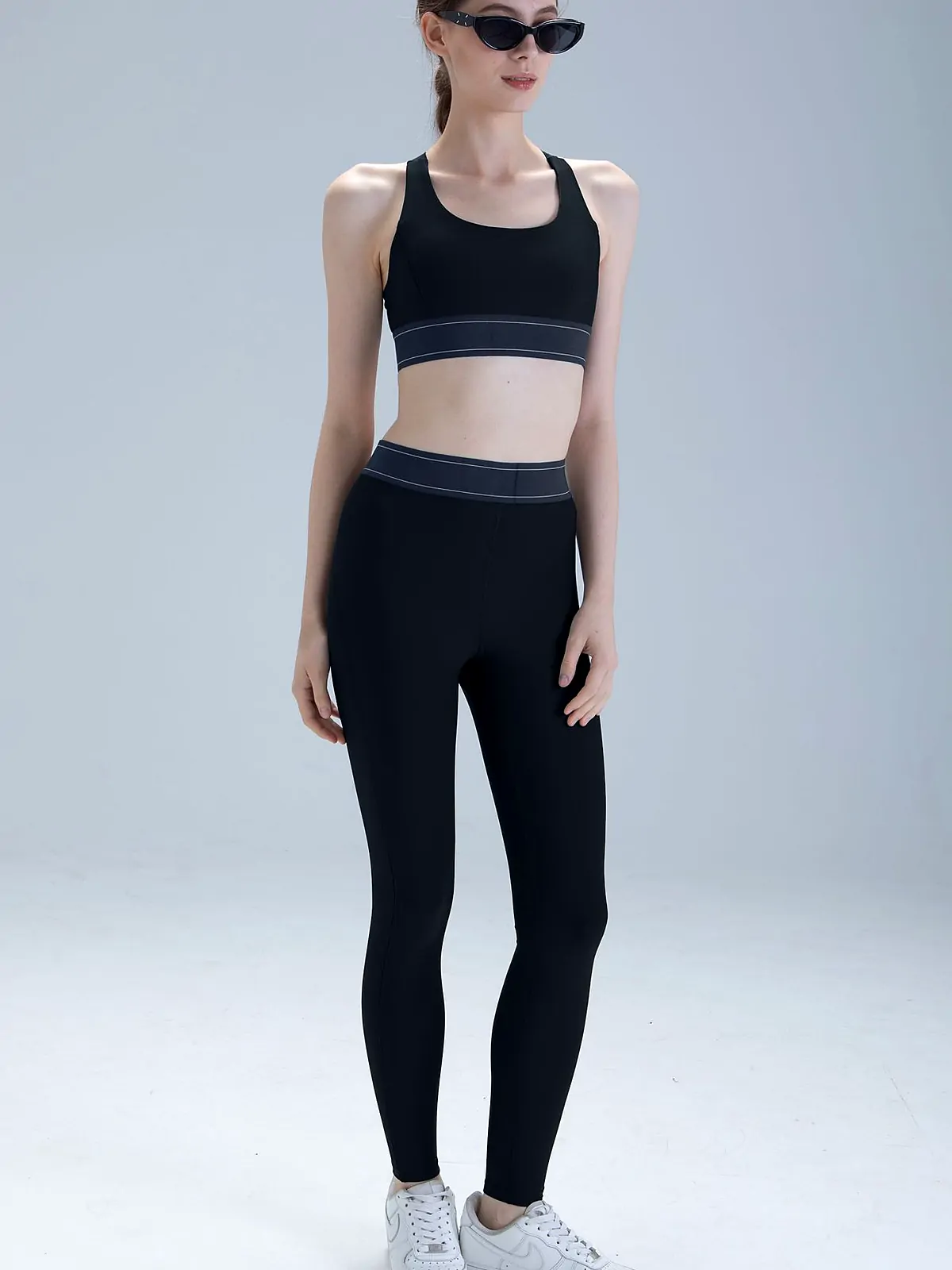 sports bra side panel detail