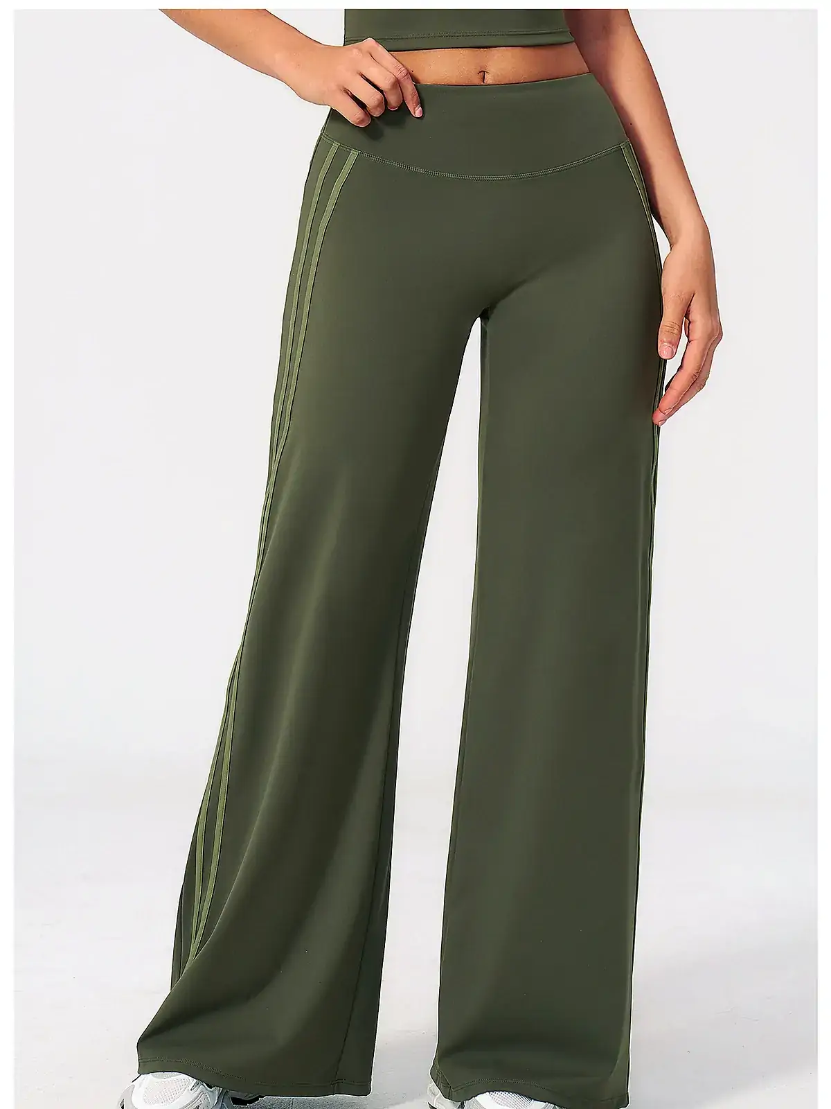 colour-block leggings back seam construction