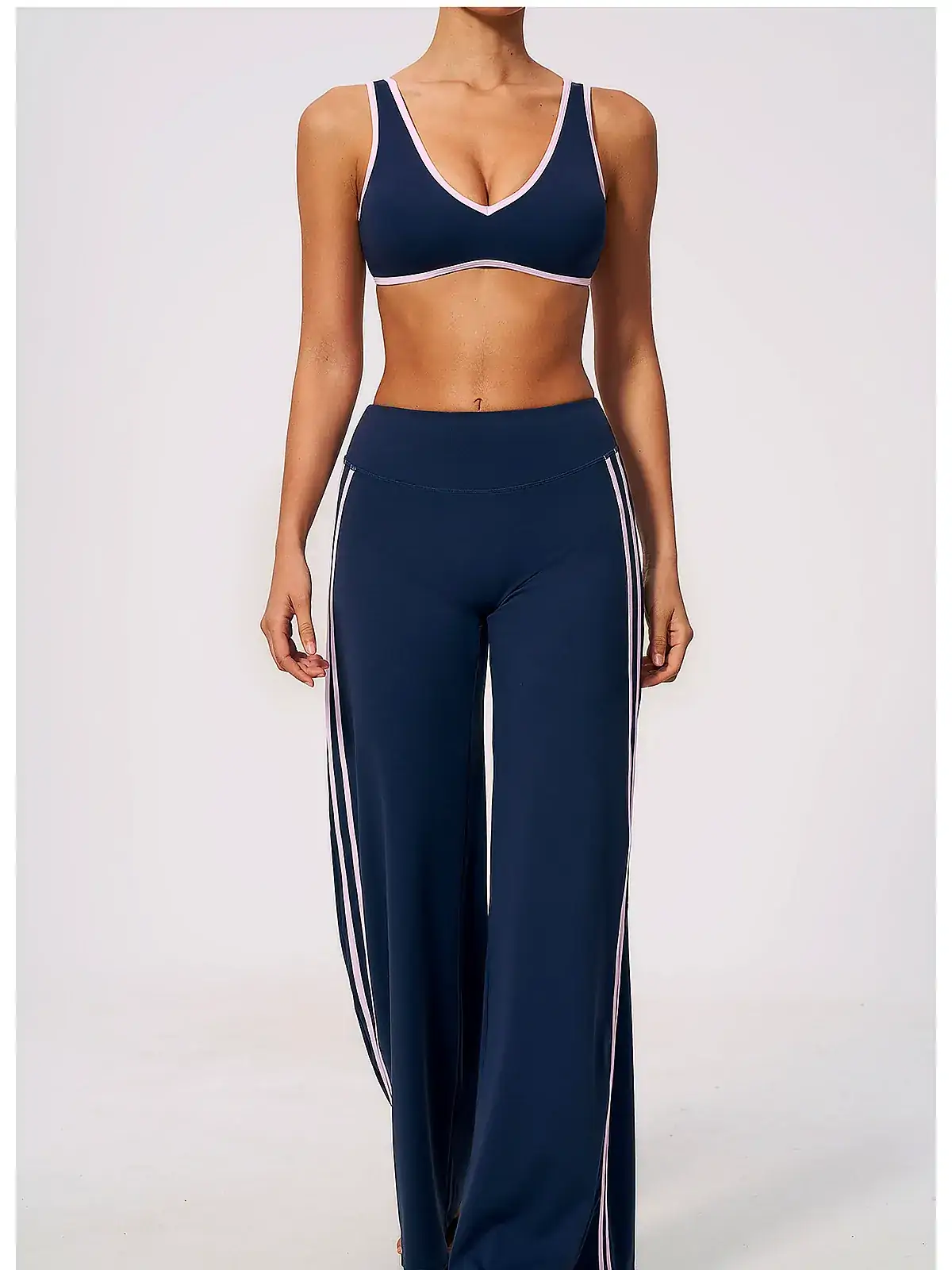 colour-block leggings side panel detail