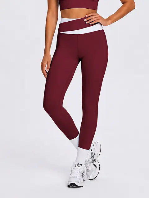 Cross-Back Colour-Block High-Waist Yoga Set — private label OEM