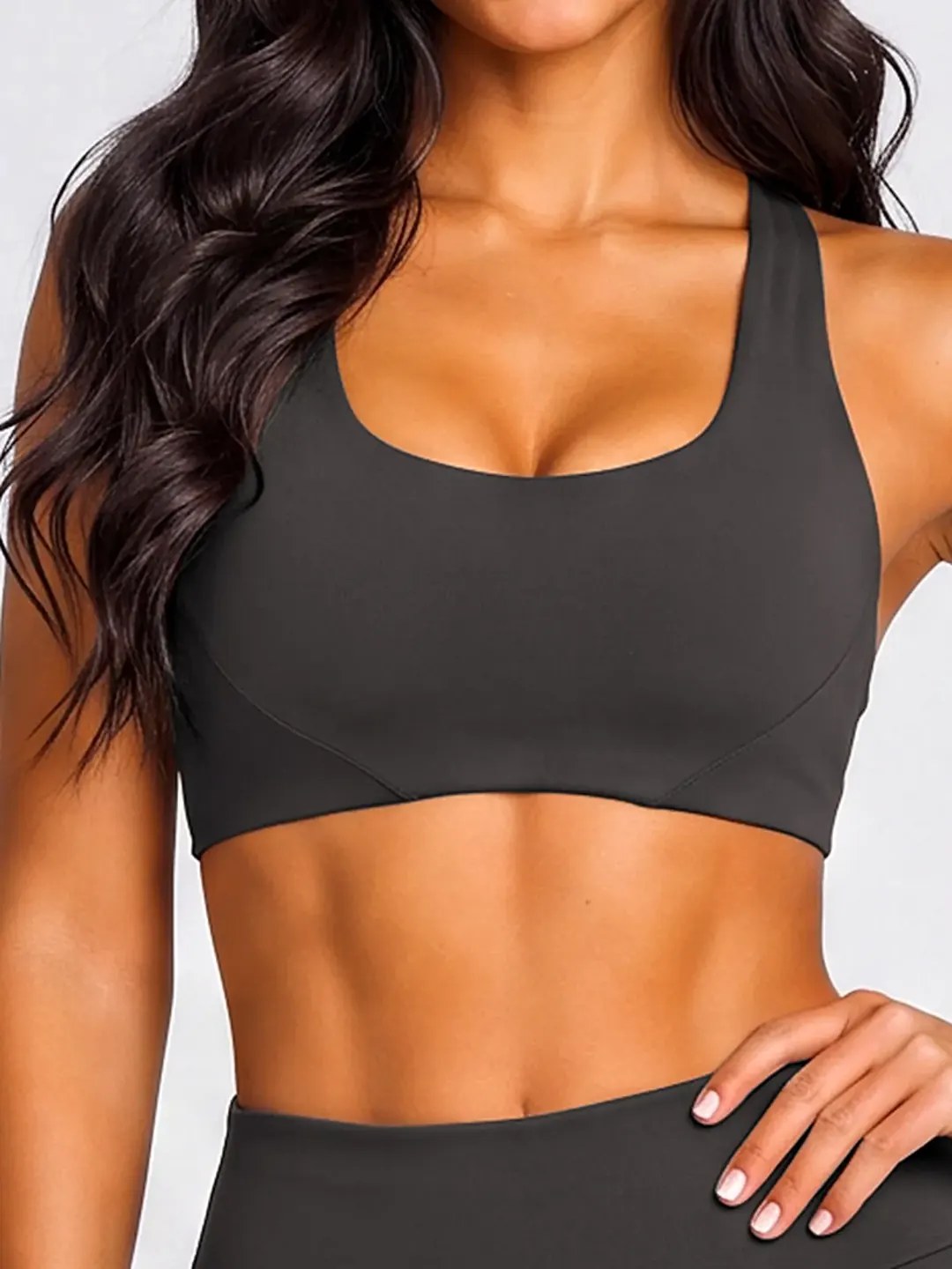 Deep-U Padded Yoga Bra