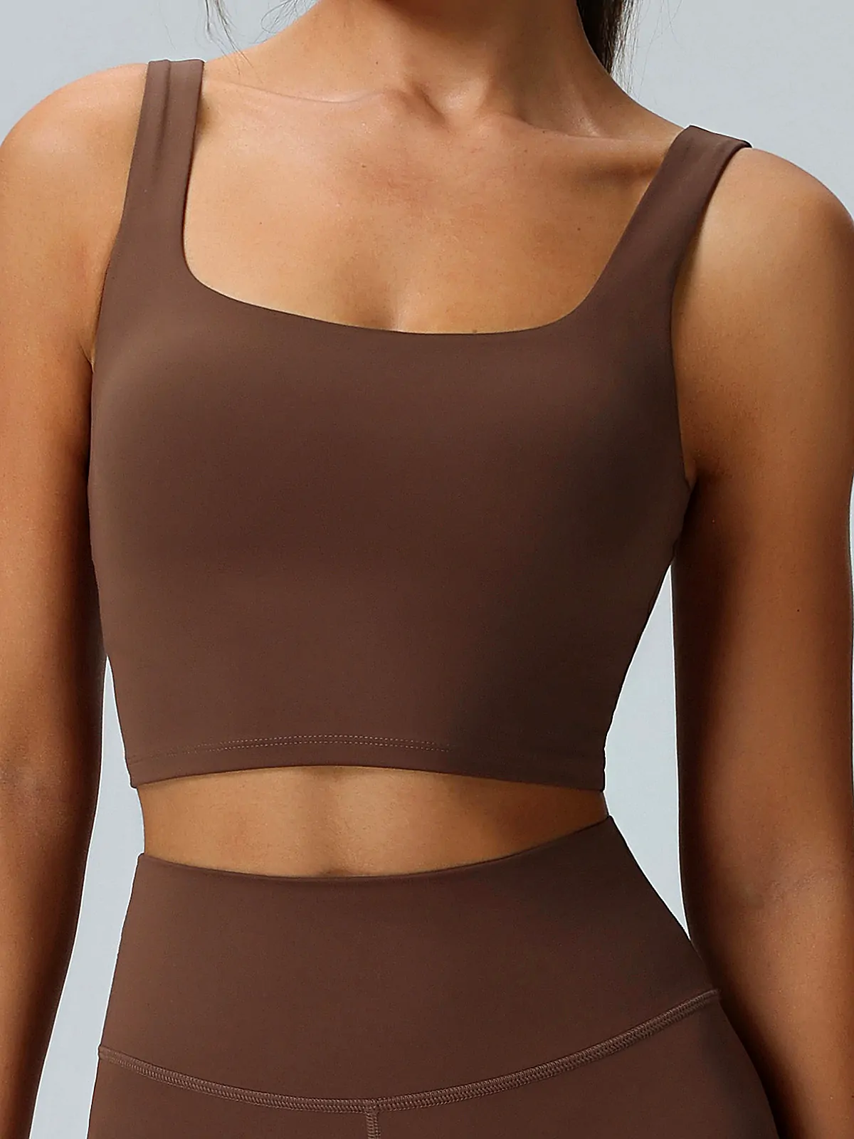 sports bra side panel detail