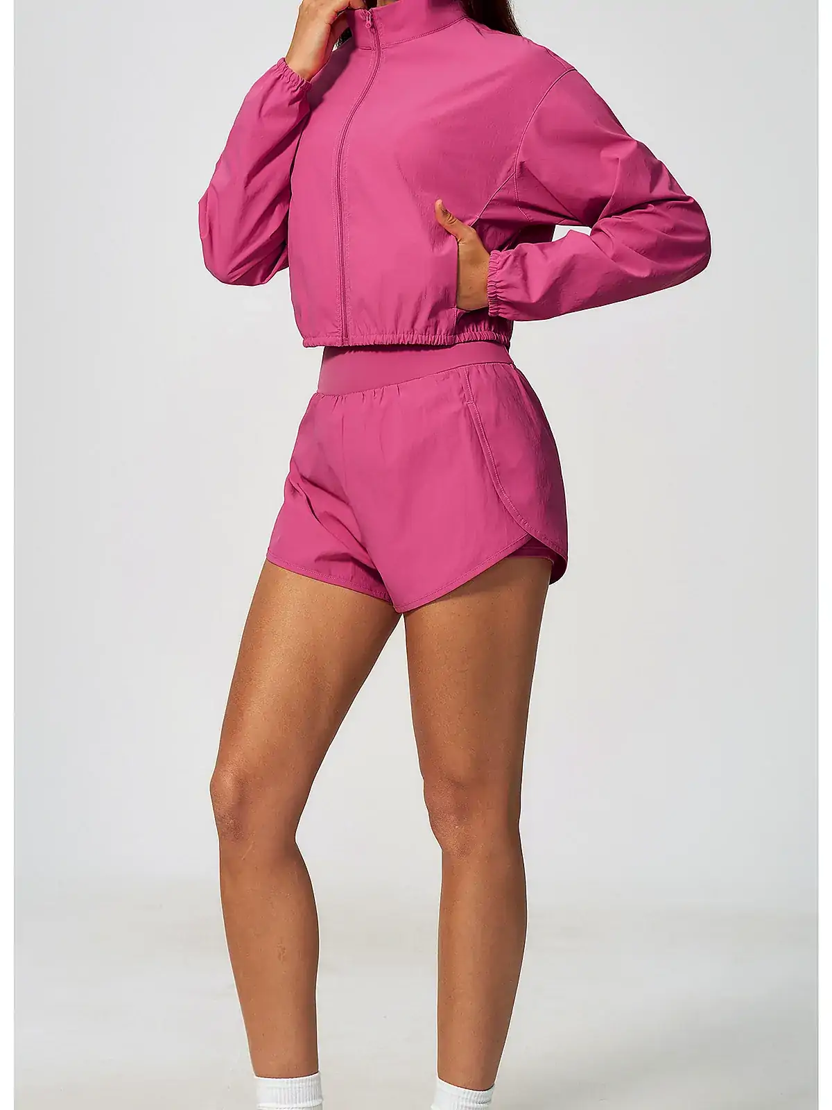 Quick-Dry everyday yoga set back seam construction
