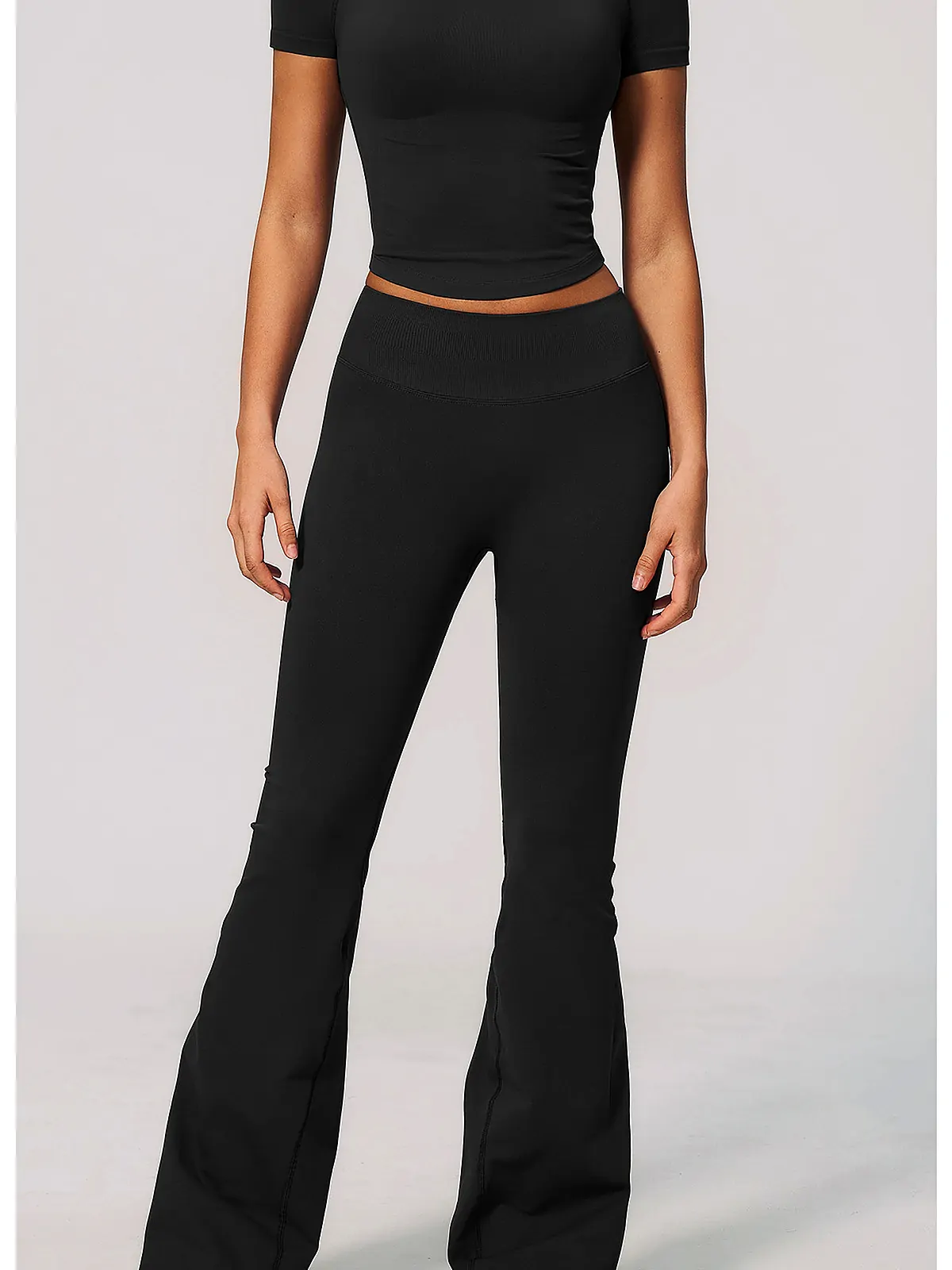 Seamless Flare Yoga Leggings — side panel detail