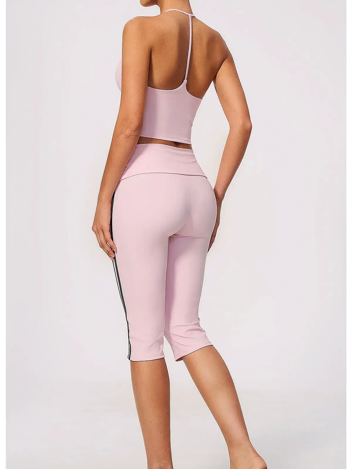 Support Open-Back outdoor yoga set back seam construction